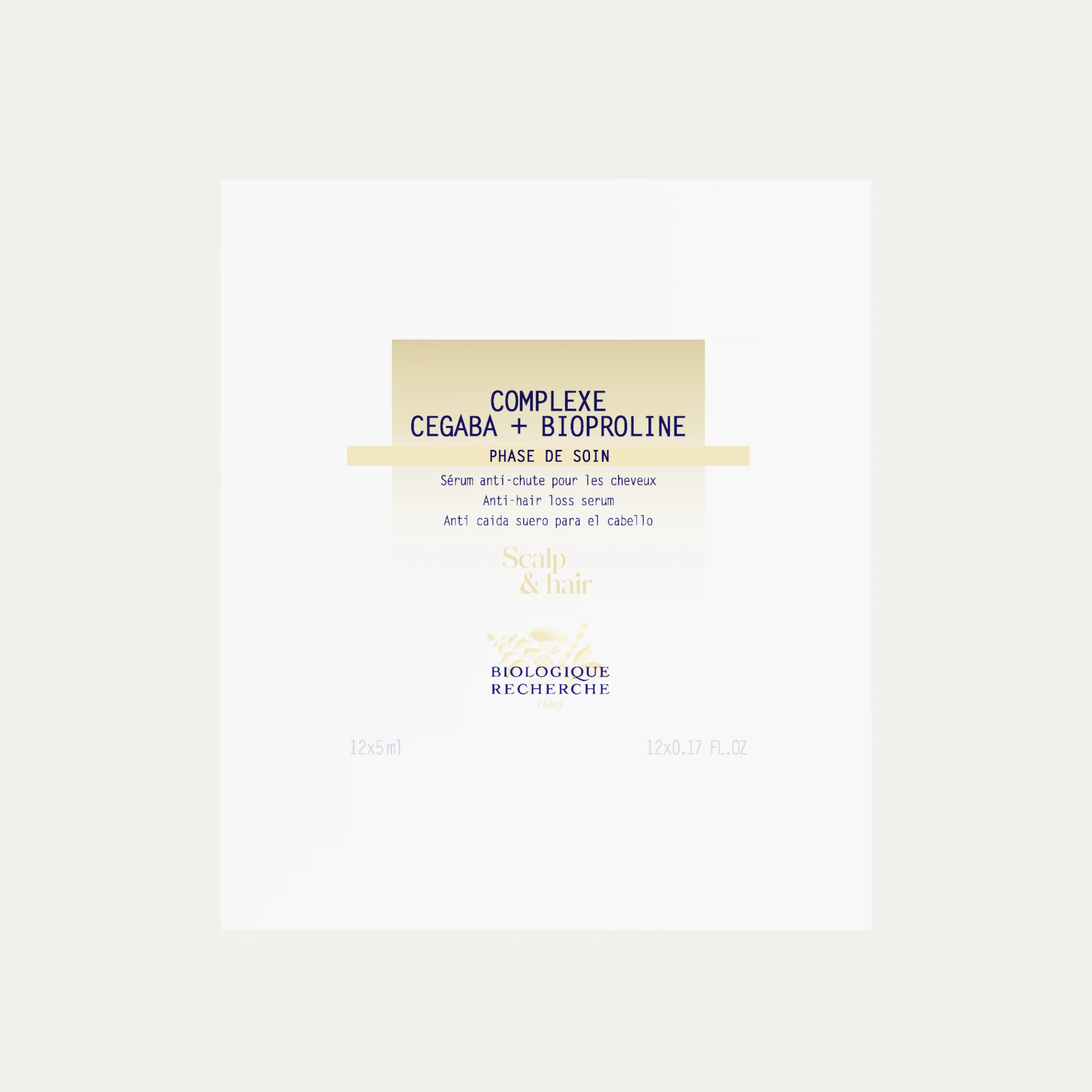 COMPLEXE CEGABA + BIOPROLINE SERUM CAPILLAIRE COFFRET 12x5 ml